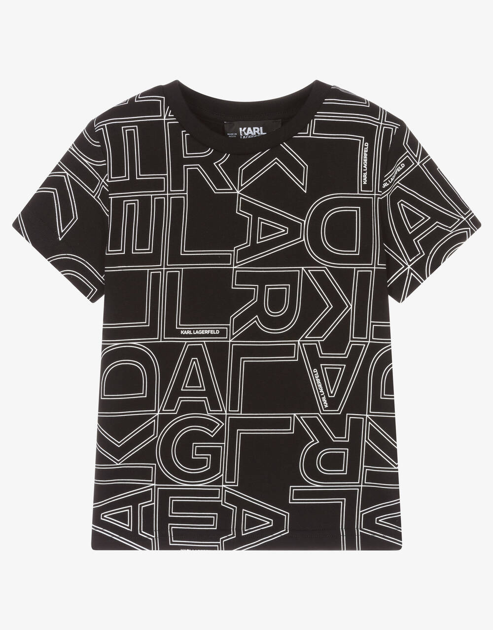 Boys Orange Cotton T-Shirt - 图片 3