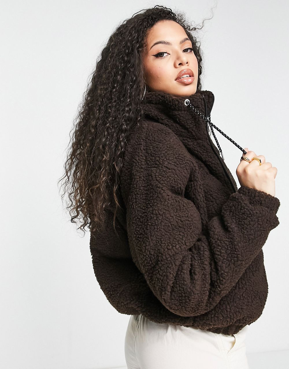 Jacket With Logo In Brown - 图片 3