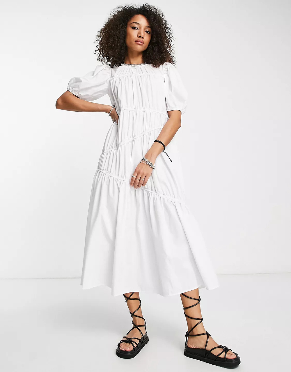 Women's Long Sleeve Shirt Dress - 图片 3