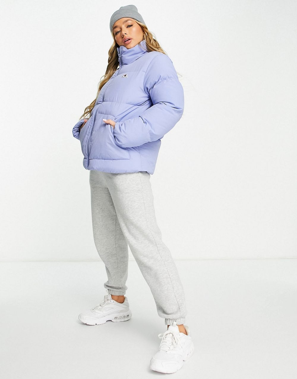 Small Logo Puffer Jacket In Blue - 图片 3